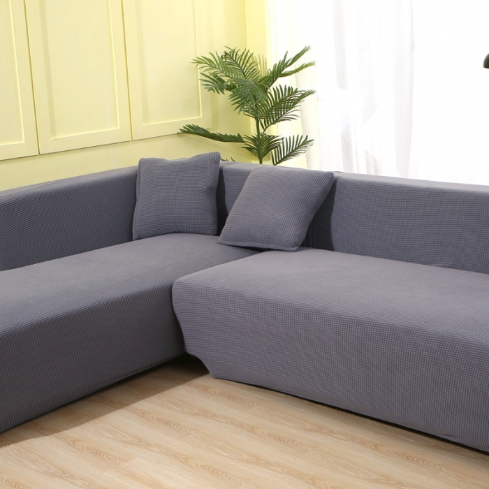 91家纺网 家纺一手货源 找家纺 兴妮雅 2020新款玉米绒沙发套 浅灰