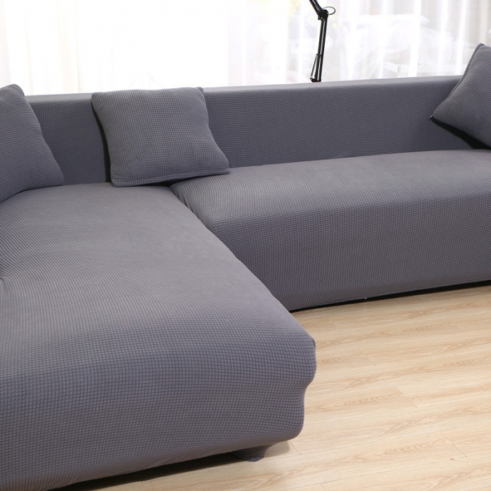 91家纺网 家纺一手货源 找家纺 兴妮雅 2020新款玉米绒沙发套 浅灰