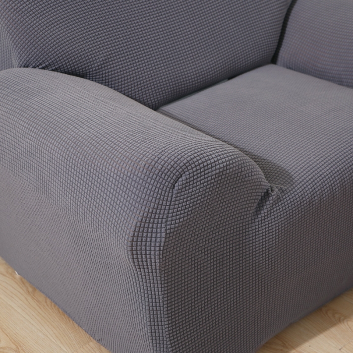 91家纺网 家纺一手货源 找家纺 兴妮雅 2020新款玉米绒沙发套 浅灰