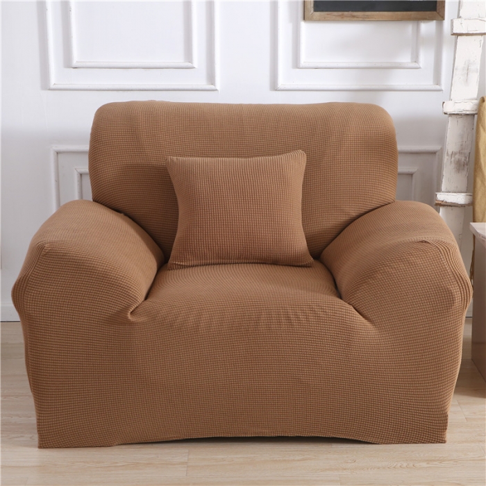 91家纺网 家纺一手货源 找家纺 兴妮雅 2020新款玉米绒沙发套 驼色