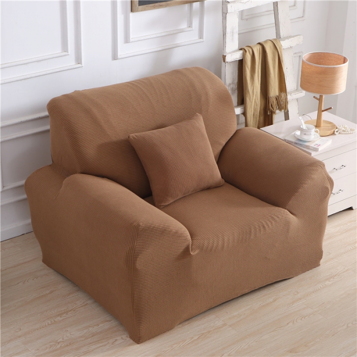 91家纺网 家纺一手货源 找家纺 兴妮雅 2020新款玉米绒沙发套 驼色