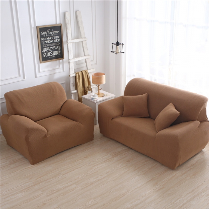 91家纺网 家纺一手货源 找家纺 兴妮雅 2020新款玉米绒沙发套 驼色