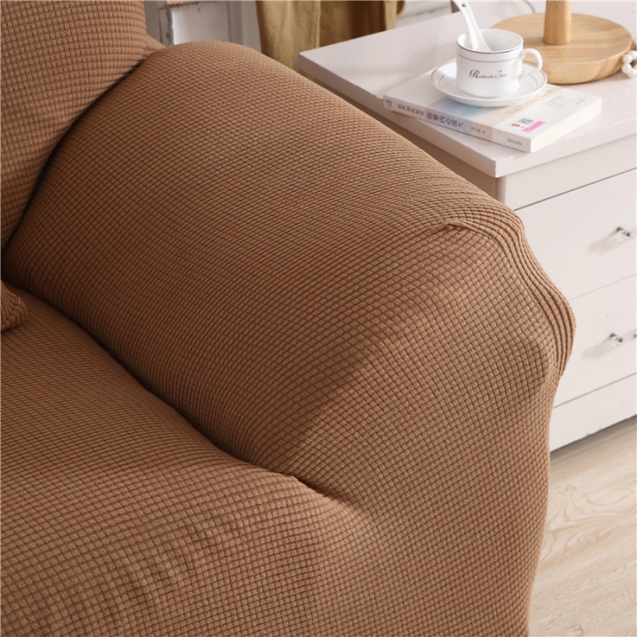 91家纺网 家纺一手货源 找家纺 兴妮雅 2020新款玉米绒沙发套 驼色