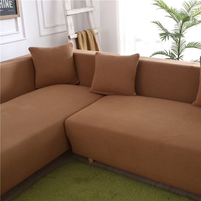 91家纺网 家纺一手货源 找家纺 兴妮雅 2020新款玉米绒沙发套 驼色