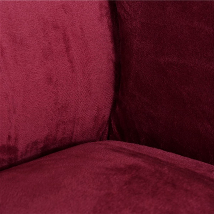91家纺网 家纺一手货源 找家纺 兴妮雅  2020新款毛绒款沙发套 酒红