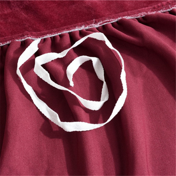 91家纺网 家纺一手货源 找家纺 兴妮雅  2020新款毛绒款沙发套 酒红