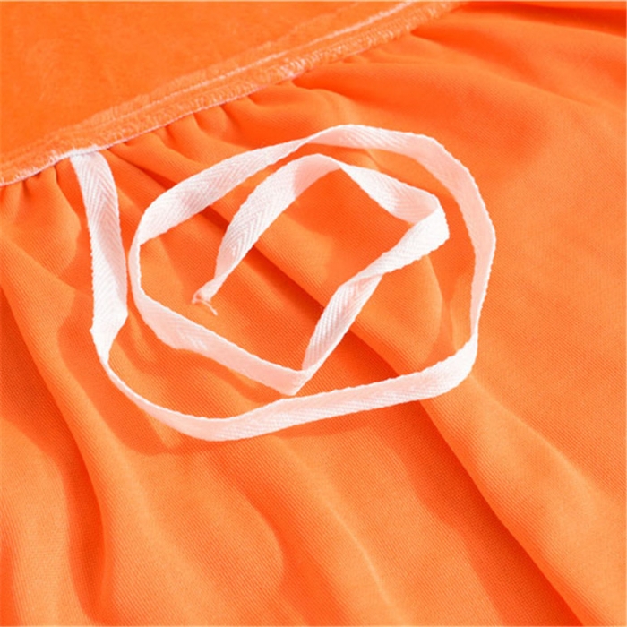 91家纺网 家纺一手货源 找家纺 兴妮雅  2020新款毛绒款沙发套 橘色