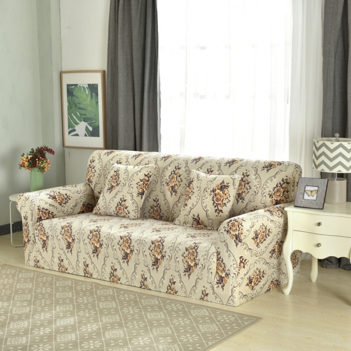 91家纺网 家纺一手货源 找家纺 兴妮雅  2020新款毛绒款沙发套 宛如初见