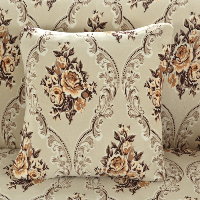 91家纺网 家纺一手货源 找家纺 兴妮雅  2020新款毛绒款沙发套 宛如初见