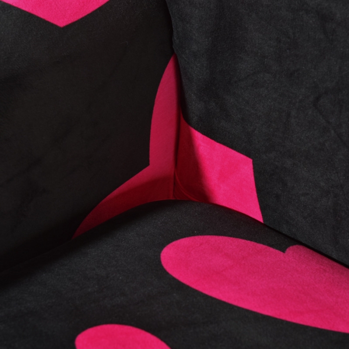 91家纺网 家纺一手货源 找家纺 兴妮雅  2020新款毛绒款沙发套 红心