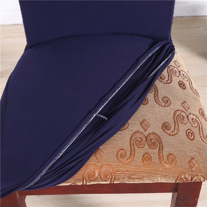 91家纺网 家纺一手货源 找家纺 兴妮雅家纺 2018新款椅子套 藏蓝