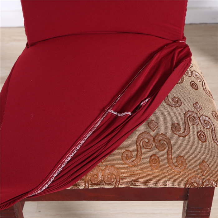 91家纺网 家纺一手货源 找家纺 兴妮雅家纺 2018新款椅子套 酒红