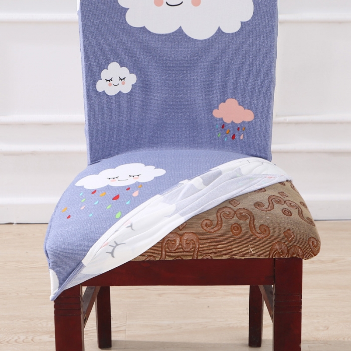 91家纺网 家纺一手货源 找家纺 兴妮雅家纺 2018新款椅子套 云朵