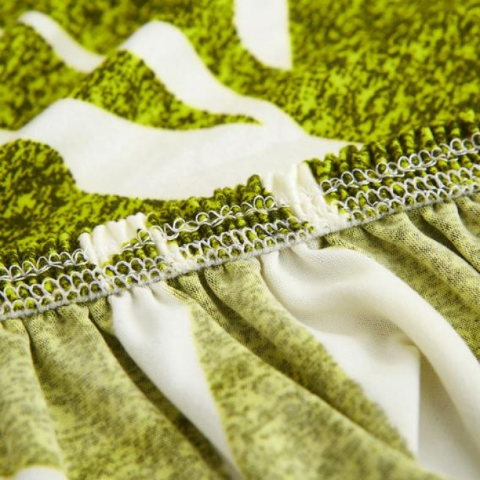 91家纺网 家纺一手货源 找家纺 兴妮雅家纺 2020新款小清新风格沙发套 印象派草绿