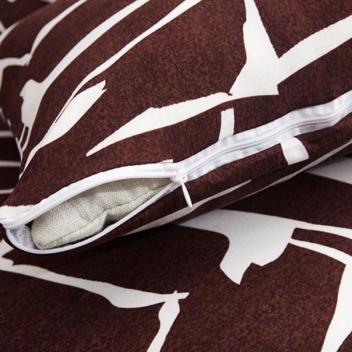 91家纺网 家纺一手货源 找家纺 兴妮雅家纺 2020新款小清新风格沙发套 印象派咖啡