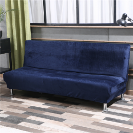 兴妮雅家纺 2020新款毛绒款沙发床 藏蓝