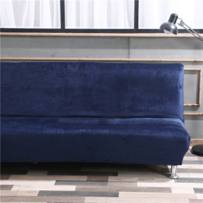 91家纺网 家纺一手货源 找家纺 兴妮雅家纺 2020新款毛绒款沙发床 藏蓝