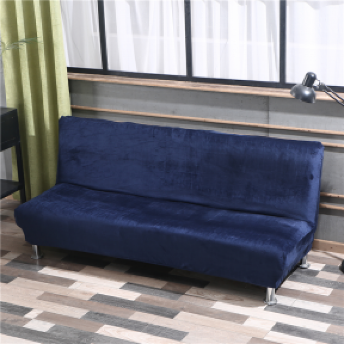 91家纺网 家纺一手货源 找家纺 兴妮雅家纺 2020新款毛绒款沙发床 藏蓝