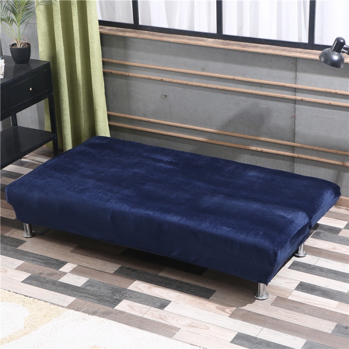 91家纺网 家纺一手货源 找家纺 兴妮雅家纺 2020新款毛绒款沙发床 藏蓝