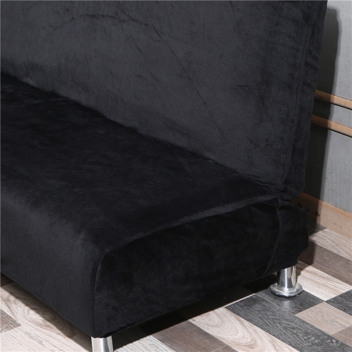 91家纺网 家纺一手货源 找家纺 兴妮雅家纺 2020新款毛绒款沙发床 黑色