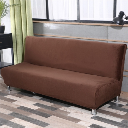 兴妮雅家纺 2020新款毛绒款沙发床 咖啡