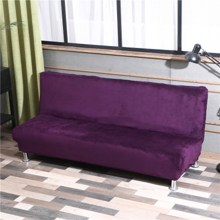 91家纺网 家纺一手货源 找家纺 兴妮雅家纺 2020新款毛绒款沙发床 紫色