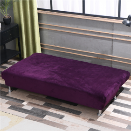 兴妮雅家纺 2020新款毛绒款沙发床 紫色