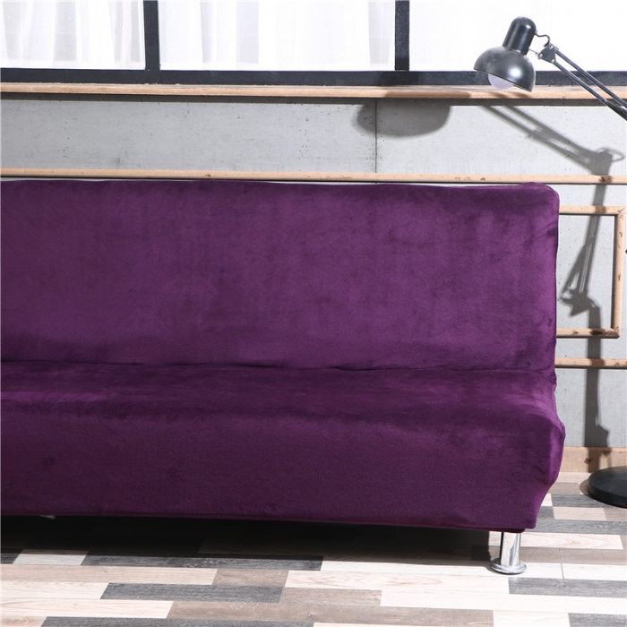 91家纺网 家纺一手货源 找家纺 兴妮雅家纺 2020新款毛绒款沙发床 紫色