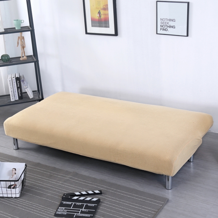 91家纺网 家纺一手货源 找家纺 兴妮雅家纺 2020新款纯色玉米绒沙发床 米色