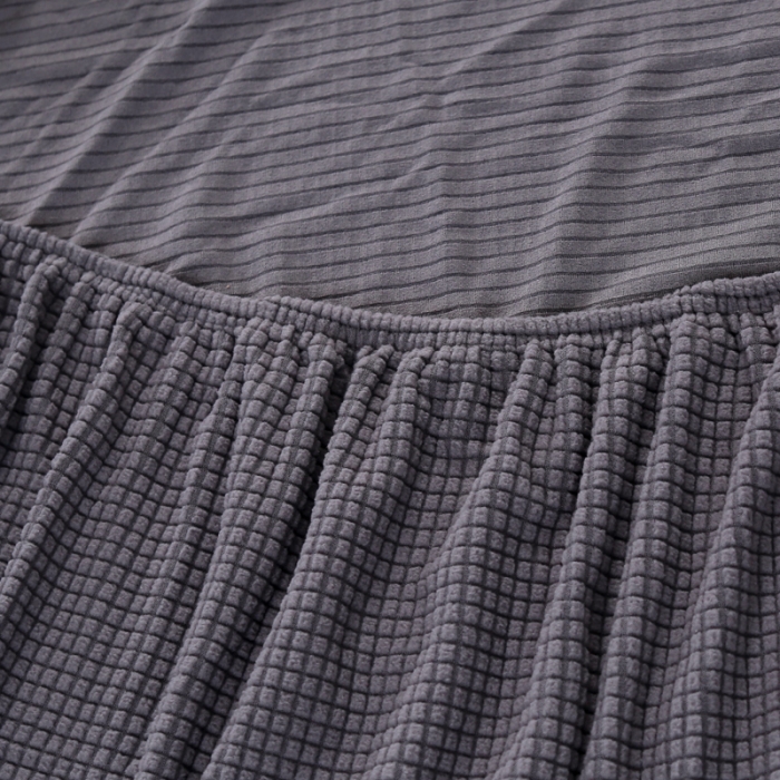 91家纺网 家纺一手货源 找家纺 兴妮雅家纺 2020新款纯色玉米绒沙发床 浅灰