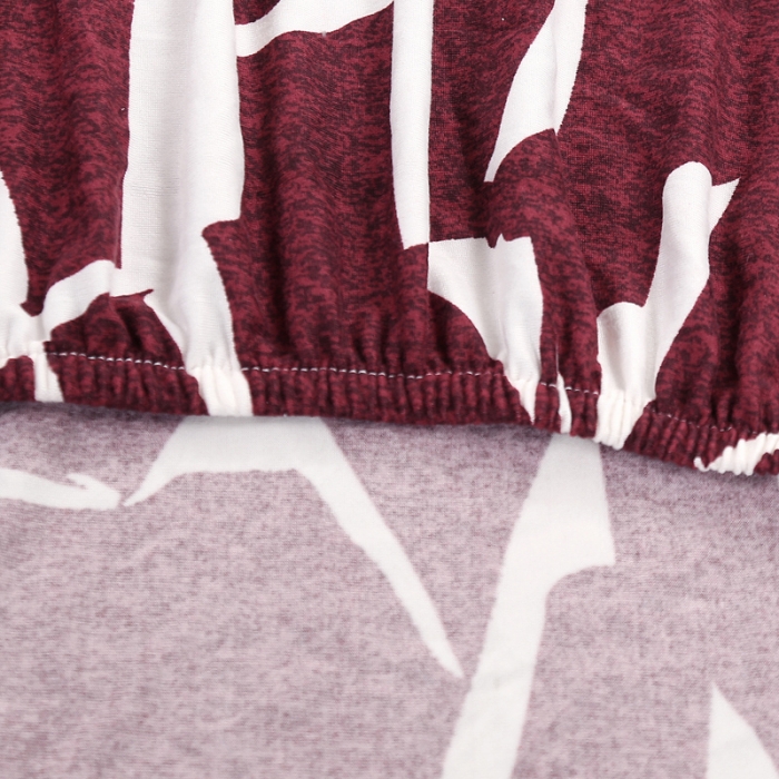 91家纺网 家纺一手货源 找家纺 兴妮雅家纺 2020新款弹力布椅子套一只 1印象派-红色