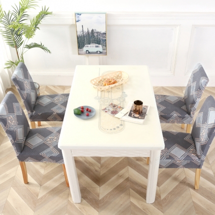 兴妮雅家纺 2020新款弹力布椅子套一只 2菲德尔