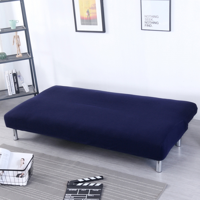 91家纺网 家纺一手货源 找家纺 兴妮雅家纺 2020新款纯色玉米绒沙发床 藏蓝