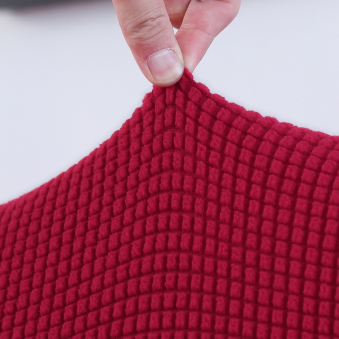 91家纺网 家纺一手货源 找家纺 兴妮雅家纺 2020新款纯色玉米绒沙发床 酒红