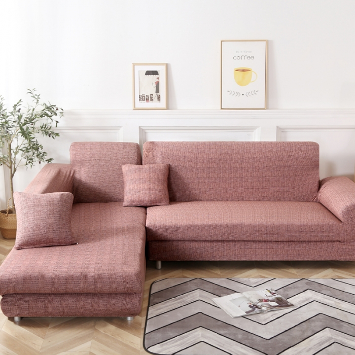 91家纺网 家纺一手货源 找家纺 兴妮雅家纺 2020新款贵妃风格沙发套 风尚（稻草黄）