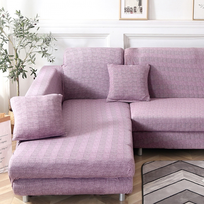 91家纺网 家纺一手货源 找家纺 兴妮雅家纺 2020新款贵妃风格沙发套 风尚（豆沙）