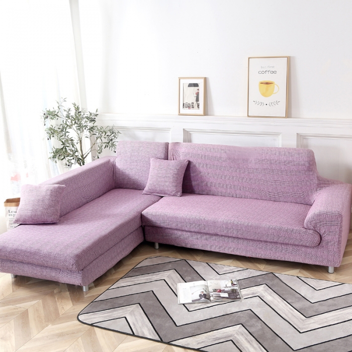 91家纺网 家纺一手货源 找家纺 兴妮雅家纺 2020新款贵妃风格沙发套 风尚（豆沙）