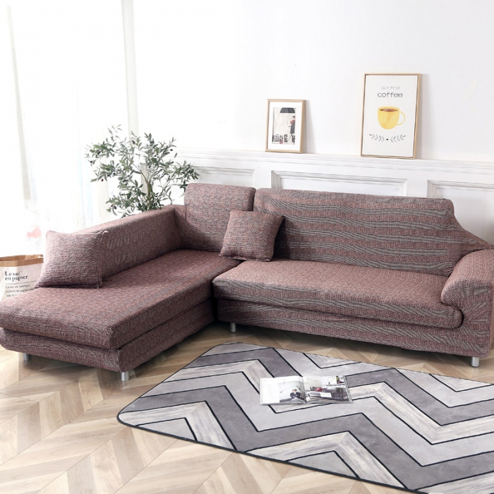 91家纺网 家纺一手货源 找家纺 兴妮雅家纺 2020新款贵妃风格沙发套 风尚（咖啡）