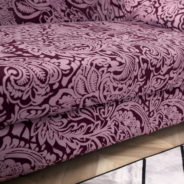 91家纺网 家纺一手货源 找家纺 兴妮雅家纺 2020新款贵妃风格沙发套 凤尾(豆沙)