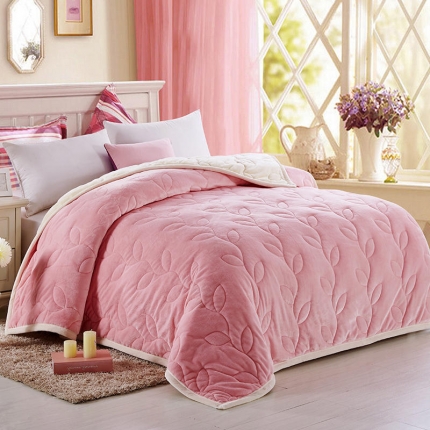 91家纺网 家纺一手货源 找家纺 （总）小牛席业 2019新款叶语被毯