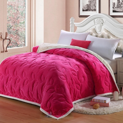 91家纺网 家纺一手货源 找家纺 （总）小牛席业 2019新款叶语被毯