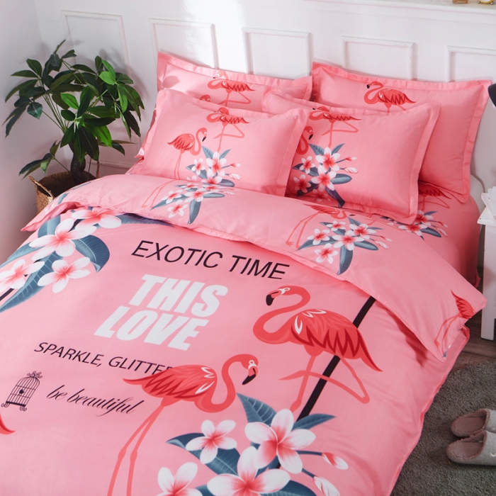 91家纺网 家纺一手货源 找家纺 诗洋洋家纺 大版加厚磨毛四件套床单款 苏黎士