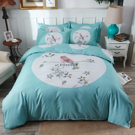 91家纺网 家纺一手货源 找家纺 （总）诗洋洋家纺 大版加厚磨毛四件套床单款