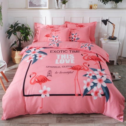 91家纺网 家纺一手货源 找家纺 诗洋洋家纺 大版加厚磨毛四件套床单款 苏黎士