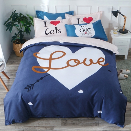 诗洋洋家纺 大版加厚磨毛四件套床单款 畅想