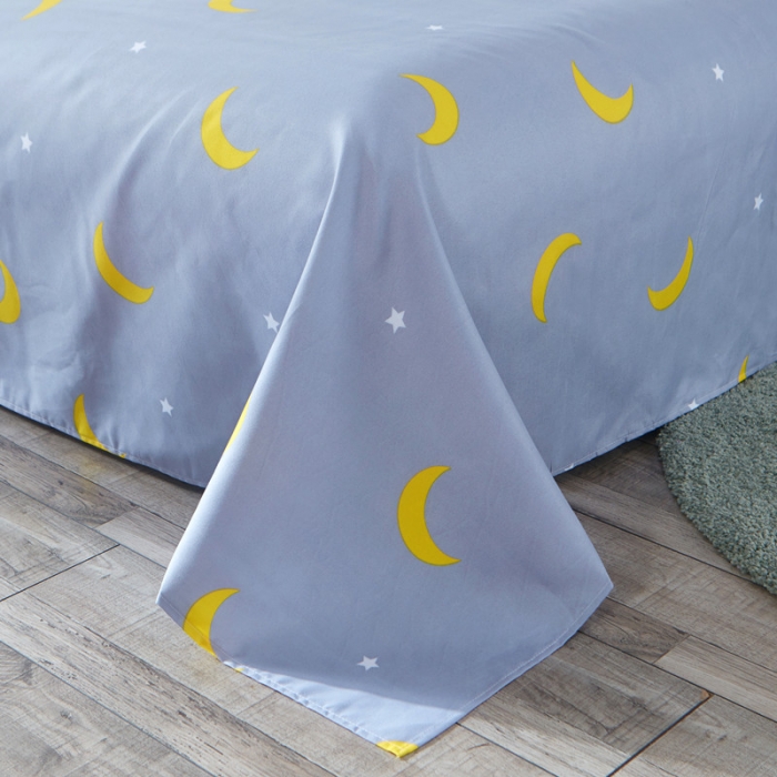 91家纺网 家纺一手货源 找家纺 诗洋洋家纺 大版加厚磨毛四件套床单款 呆萌小狗