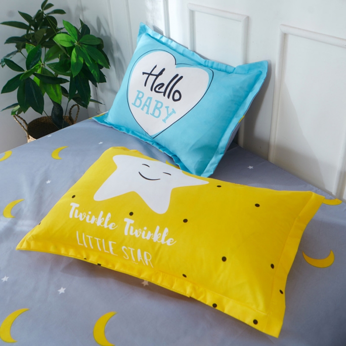 91家纺网 家纺一手货源 找家纺 诗洋洋家纺 大版加厚磨毛四件套床单款 呆萌小狗