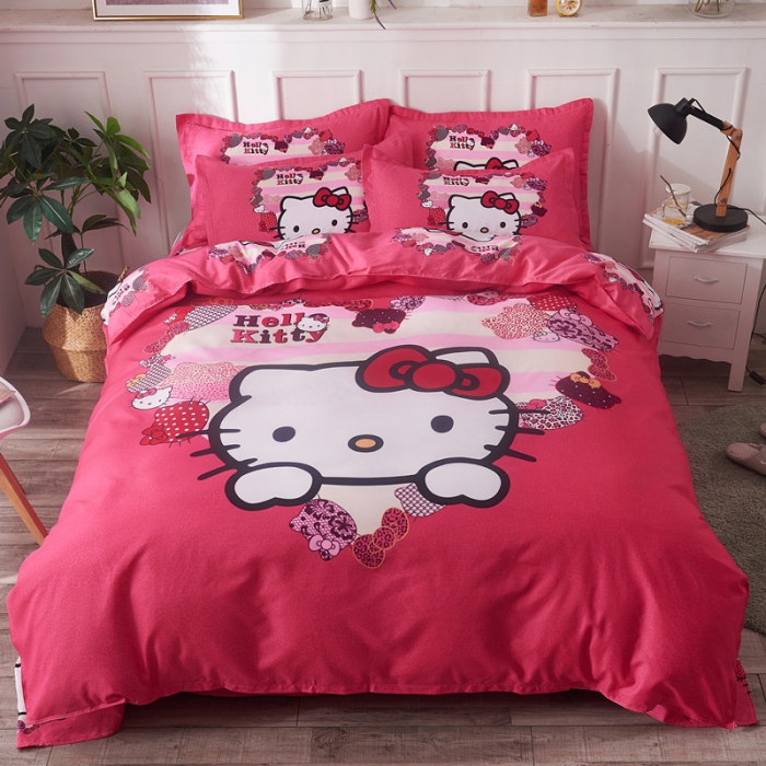 91家纺网 家纺一手货源 找家纺 诗洋洋家纺 大版加厚磨毛四件套床单款 粉红kt