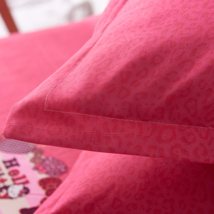 91家纺网 家纺一手货源 找家纺 诗洋洋家纺 大版加厚磨毛四件套床单款 粉红kt