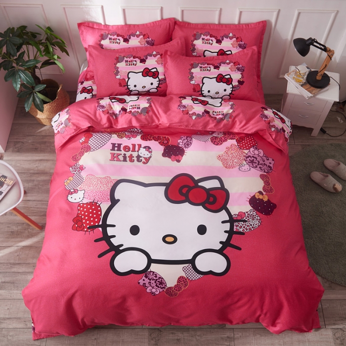 91家纺网 家纺一手货源 找家纺 诗洋洋家纺 大版加厚磨毛四件套床单款 粉红kt